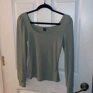 Green Shein blouse